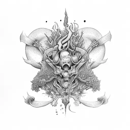 forbidden fruit tattoo design idea