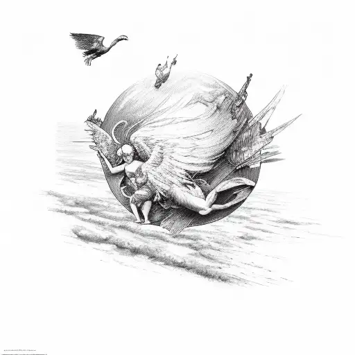 icarus tattoo design idea