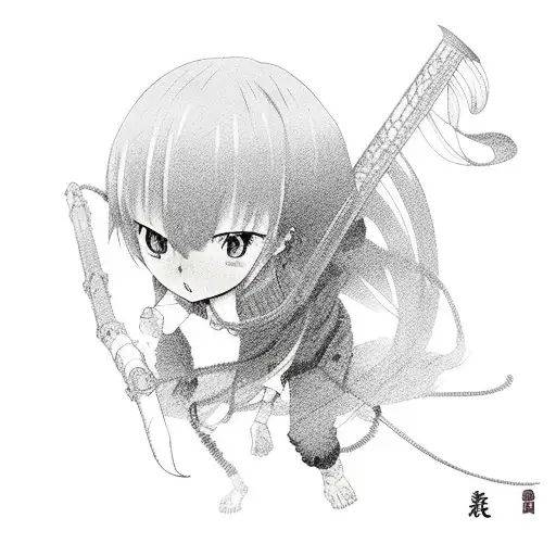 sakuna from jujutsukaisen tattoo design idea