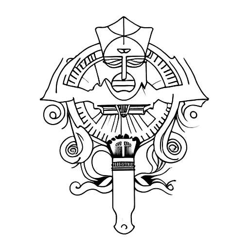 4 stoic virtues  tattoo design idea