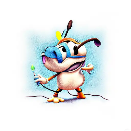 stich y mickey  tattoo design idea