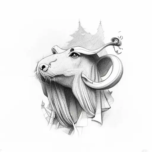 head in the clouds tattoo design idea