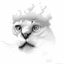 head in the clouds tattoo design idea