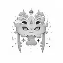 head in the clouds tattoo design idea