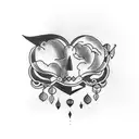 head in the clouds tattoo design idea