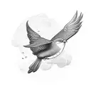single open book with black birds flying out tattoo design idea