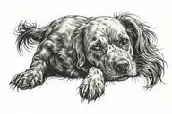 dog breed tattoo design idea