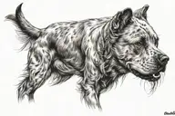 dog breed tattoo design idea