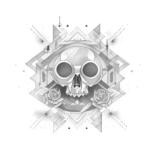 painter in the stars tattoo design idea