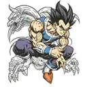 vegeta dragon ball z tattoo design idea