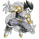 vegeta dragon ball z tattoo design idea