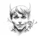 peter pan tattoo design idea