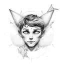 peter pan tattoo design idea