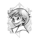 peter pan  tattoo design idea