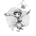 peter pan  tattoo design idea
