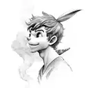 peter pan  tattoo design idea