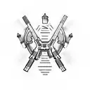 soldier ak47 tattoo design idea