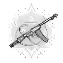 soldier ak47 tattoo design idea