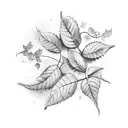 Poison Ivy Vines tattoo design idea