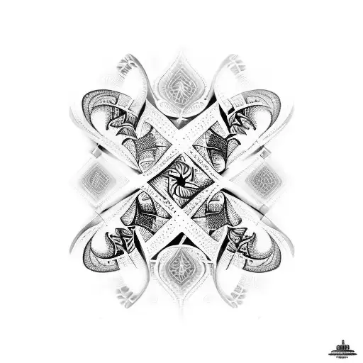 fractal tattoo design idea