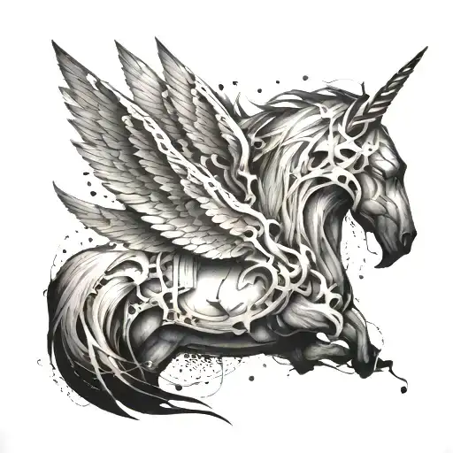 A tattoo representing the concept of freedom and solitude, with an anime-inspired twist tattoo design idea