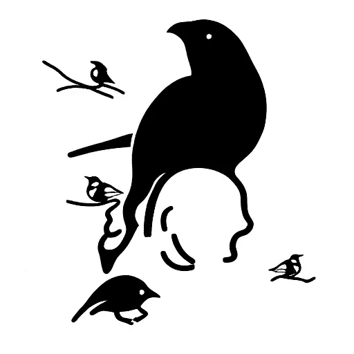  Two canaries AND their daughter tattoo design idea
