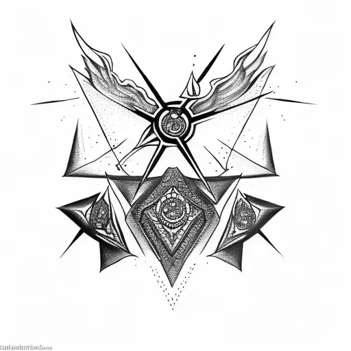 shuriken  tattoo design idea