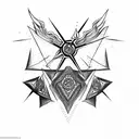 shuriken  tattoo design idea