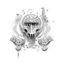 toxic love tattoo design idea