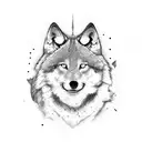 miss wolf  tattoo design idea