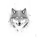 miss wolf  tattoo design idea