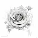 theres water in the flowers lets grow tattoo design idea