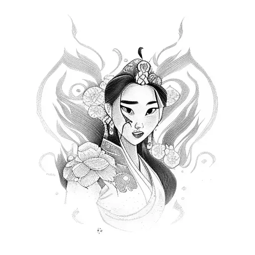 mulan bebé  tattoo design idea