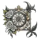 Roman Numeral cover up tattoo tattoo design idea