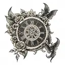 Roman Numeral cover up tattoo tattoo design idea