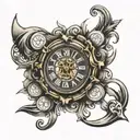 Roman Numeral cover up tattoo tattoo design idea