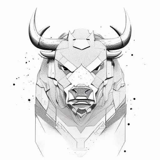 bull vs. bear tattoo design idea