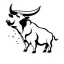 bull vs. bear tattoo design idea