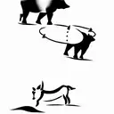 bull vs. bear tattoo design idea