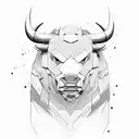 bull vs. bear tattoo design idea