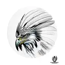 native american eagle feather tattoo design idea