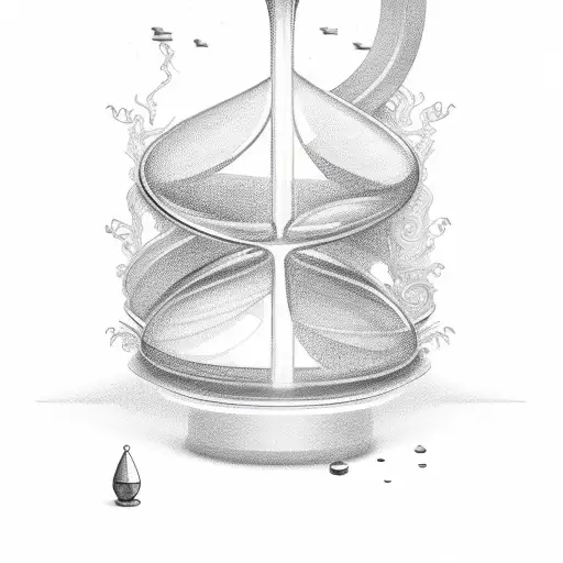 Hourglass tattoo design idea