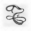 snake wrapped around tree tattoo design idea