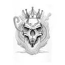 Dinosaurs skull and prehastoric flora arm sleeve with an allosaurace skull as the crown of the sleeve tattoo design idea