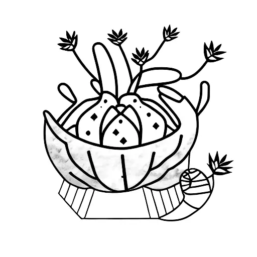 cactus tattoo design idea