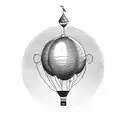 a balloon and on its string should be written KIM tattoo design idea