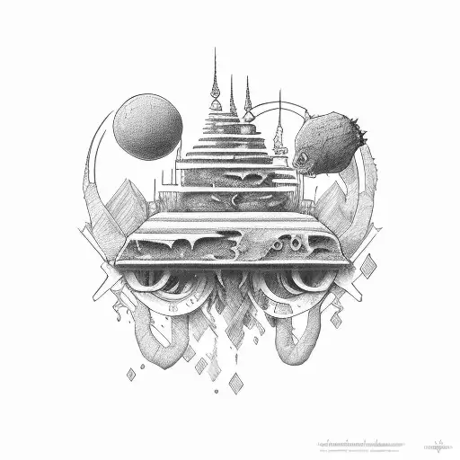 1312 below tattoo design idea