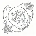 Make a tattoo that has the signs of Scorpio, Virgo and Gemini combined, representing each sign. tattoo design idea