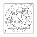 Make a tattoo that has the signs of Scorpio, Virgo and Gemini combined, representing each sign. tattoo design idea