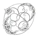 Make a tattoo that has the signs of Scorpio, Virgo and Gemini combined, representing each sign. tattoo design idea